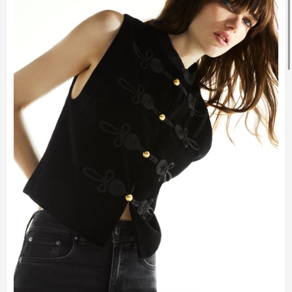 Zara black Vest